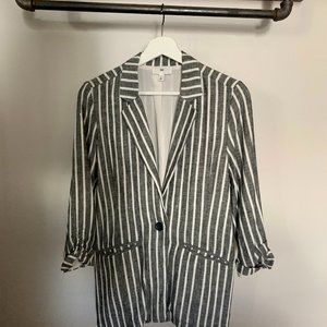 Nordstrom BP Linen Striped Blazer XXS